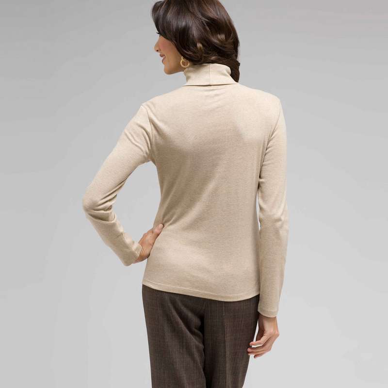 Long Sleeve Turtleneck Top, , large image number 1