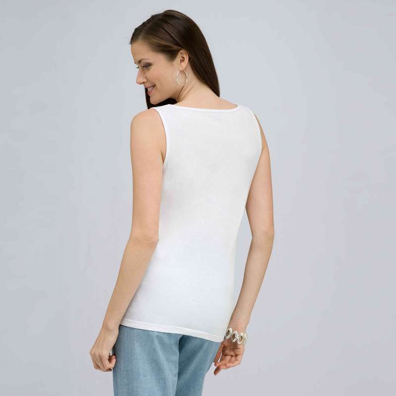 Floral Scoop Neck Tank., Multi, large image number 1